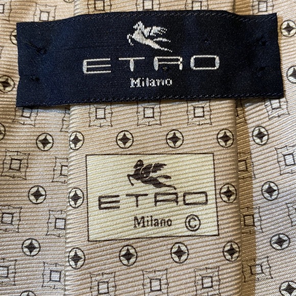 ETRO 100% Silk Tie Made in Italy - Picture 6 of 9